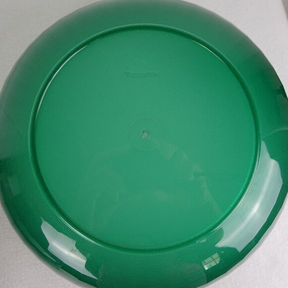 Tupperware Preludio Acrylic Salad Bowl Tray Lid Seal 3 Piece Set Green - Picture 5 of 13